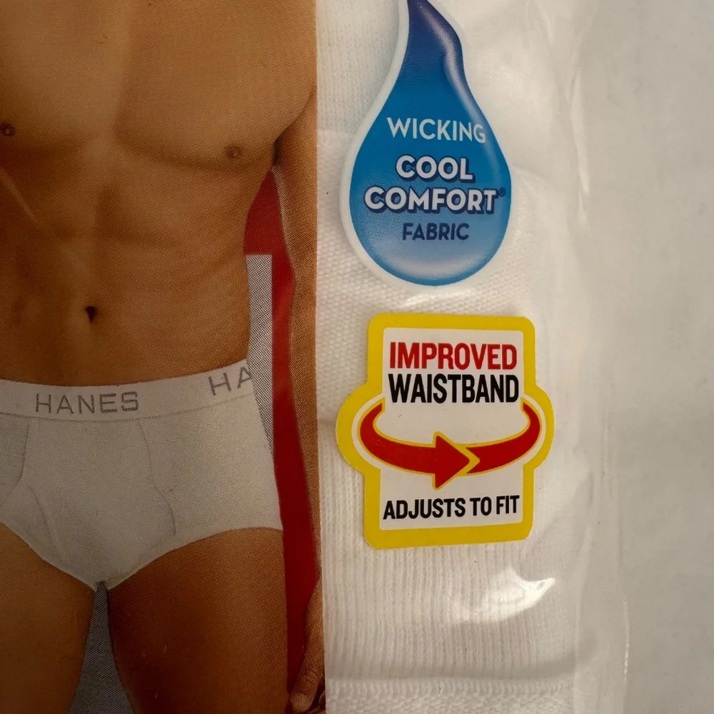 Hanes Ultimate Ultra Comfort Waistband Tagless Full Cut 7 Briefs Sz. XL 40-42